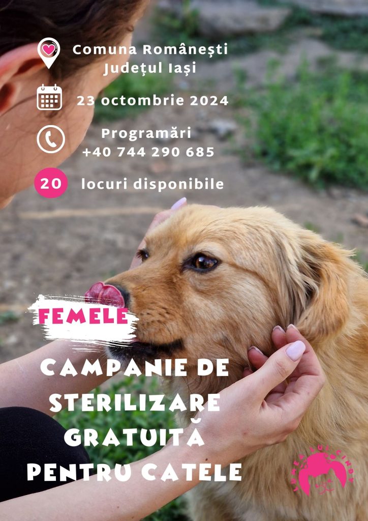 Campanie Sterilizare Comuna Romanesti Octombrie 2024