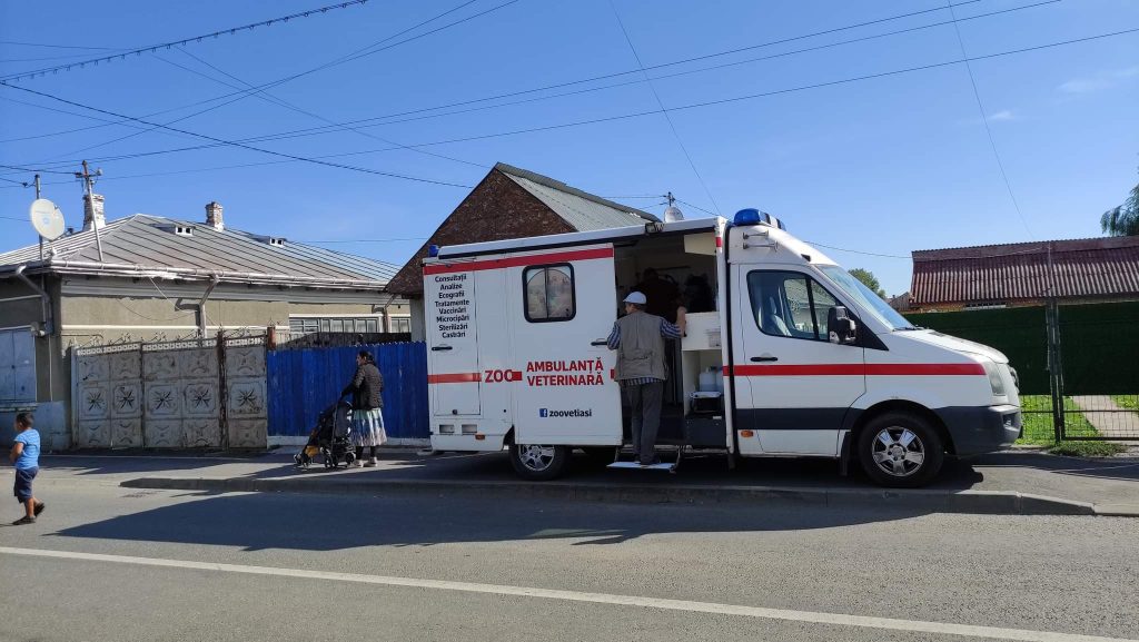 Pe teren cu ambulanta Zoo Vet