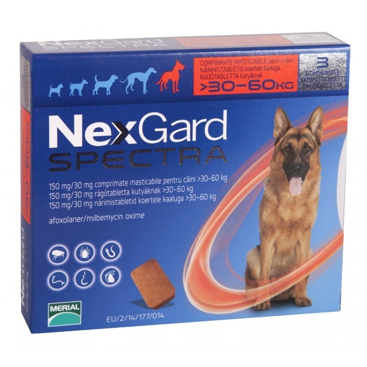 NexGard Spectra câine 30-60 kg